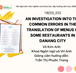 SV NCKH 2020-2021: AN INVESTIGATION INTO THE COMMON ERRORS IN THE  TRANSLATION OF MENUS IN SOME RESTAURANTS IN  DANANG CITY